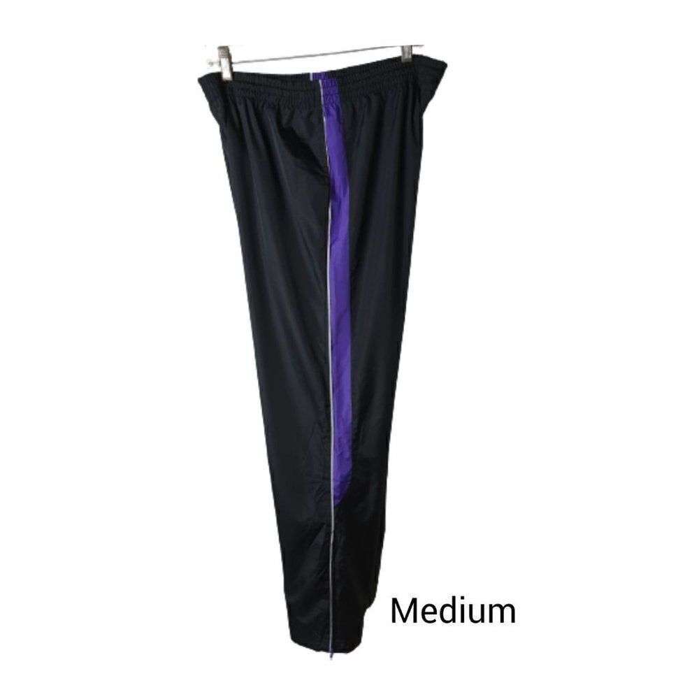 Women's Joggers Windpants Ankle Zip Size Pockets Essential Track Pants Med NWOT